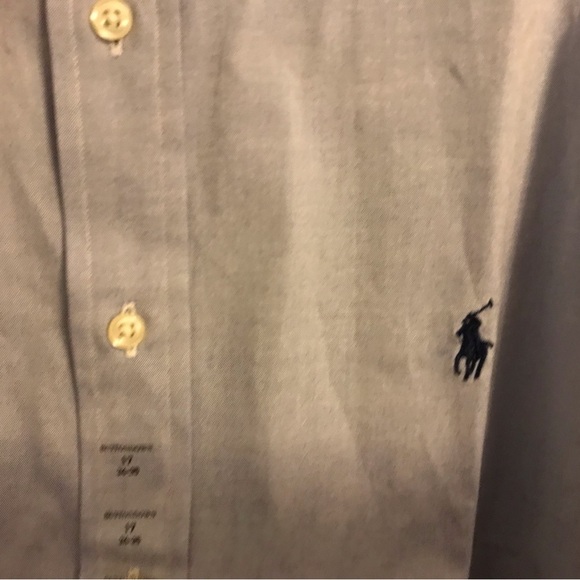 NWT Ralph Lauren Polo Mens Long Sleeve Button Down Shirt-BSR Blue 17-34/35 - Picture 4 of 7